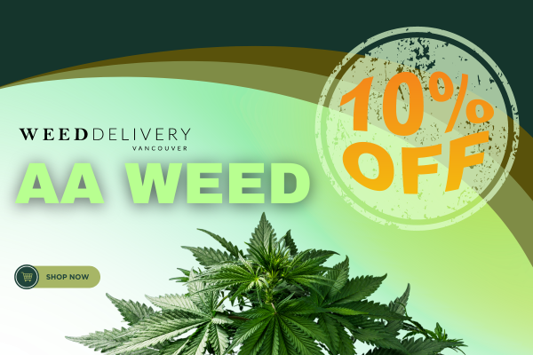10% Off AA Weed Promo Banner - Mobile