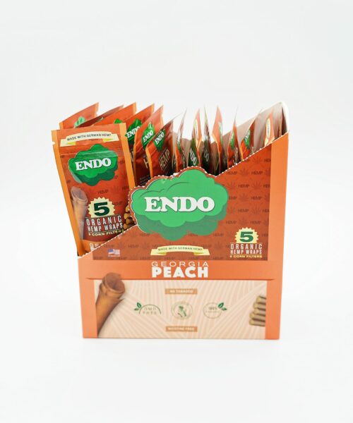 Endo Hemp Wraps Georgia Peach (5 per pack)