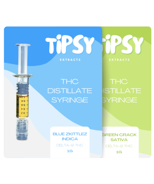 Tipsy THC Distillate Syringes