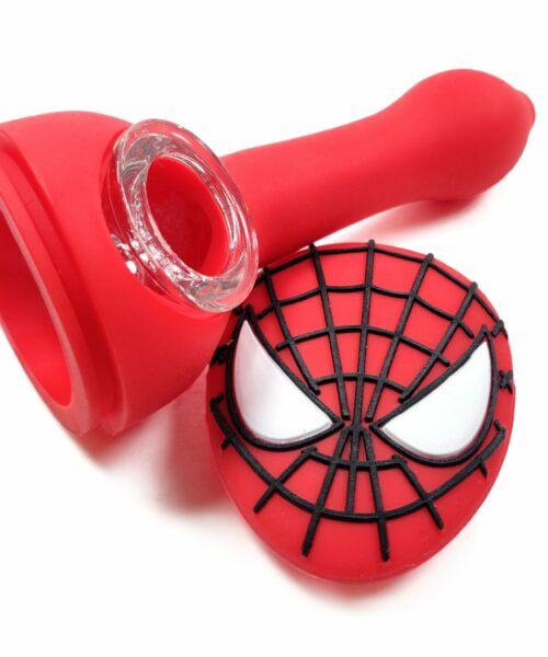 Silicone Spiderman Pipe
