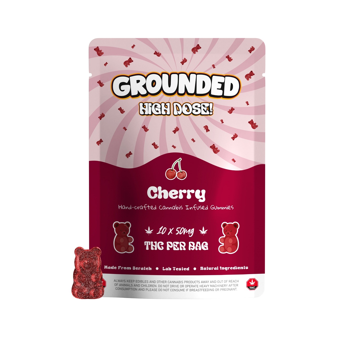Buy Grounded High Dose Bears – 500mg Gummies - Weed Delivery Vancouver