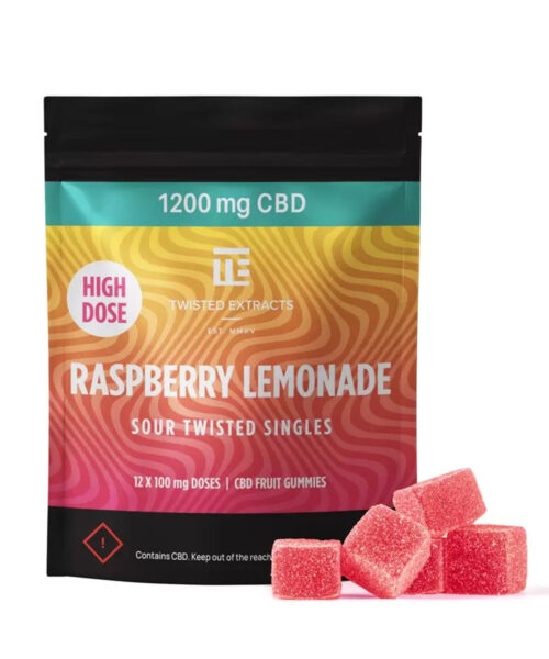 twisted single sour high dose Raspberry Lemonade CBD