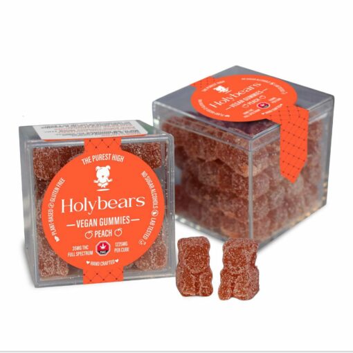 Holy Bears Vegan Gummies - 1125mg THC - Peach