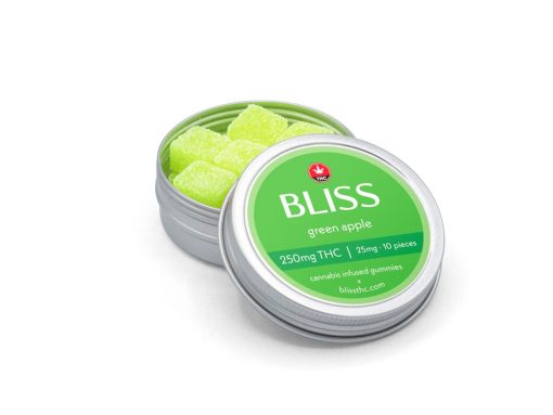 Bliss – Cannabis Infused Gummies (250mg) - Green Apple