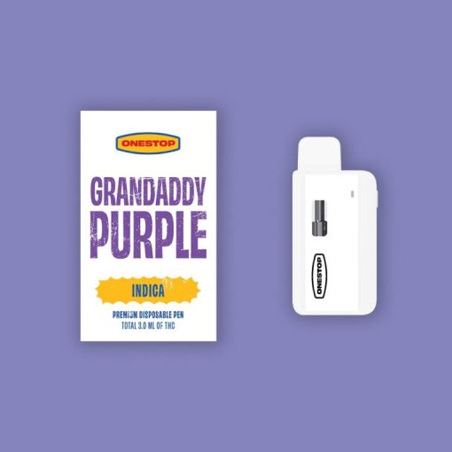 OneStop – 3g THC Disposable Vape - Granddaddy Purple