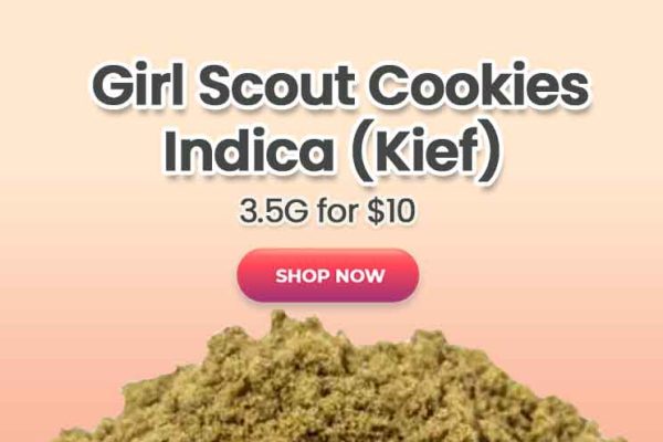 Girl Scout Cookies Indica (Kief) - 3.5G for $10