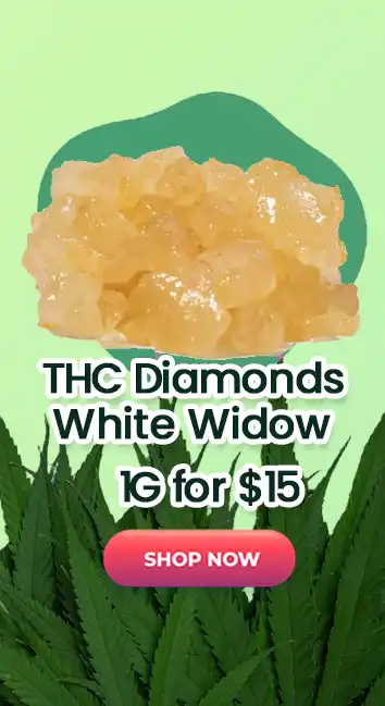 THC Diamonds — White Widow (Hybrid) - 1G for $15