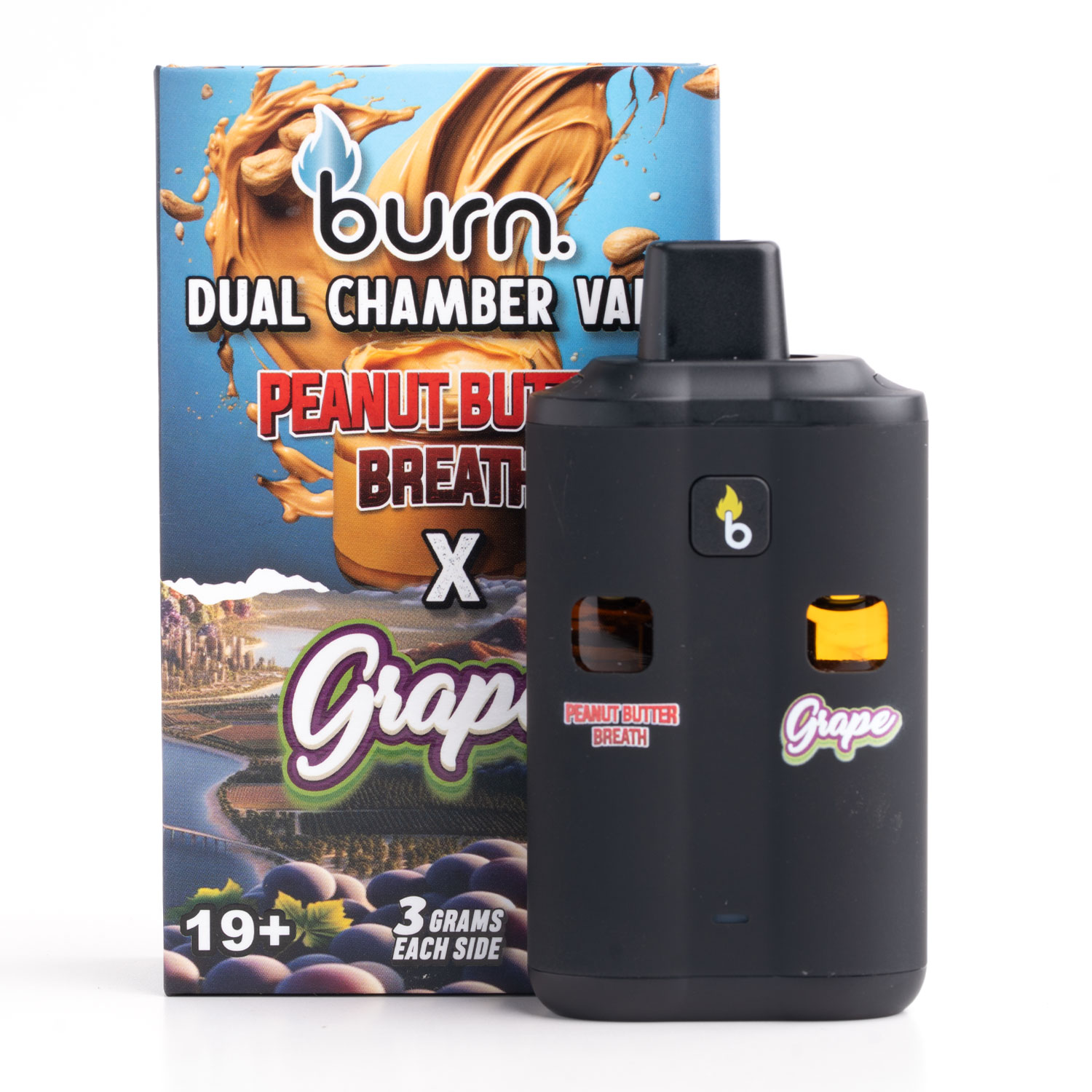 Burn Dual Chamber - THC Disposable Vapes (6G) (3+3 Gram) - Image 31