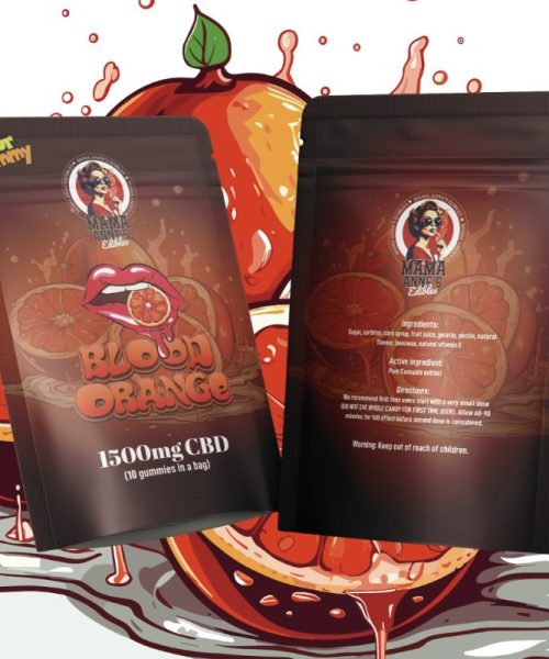 Mama Anne's Edibles 1500mg - Blood Orange Gummy (CBD)