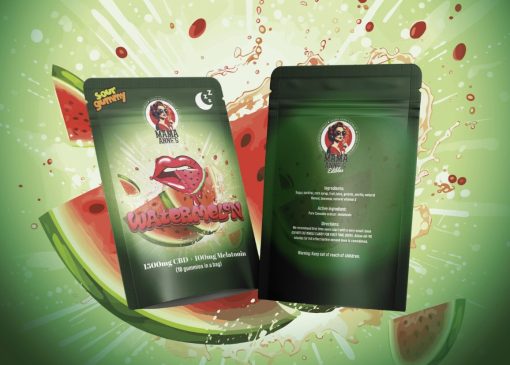 Mama Anne’s Edibles 1500mg – Watermelon Sleep Gummy (CBD + Melatonin)