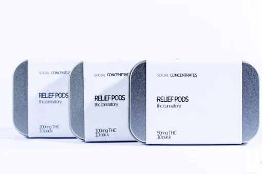 Social – Relief Pod THC Suppositories (100mg)