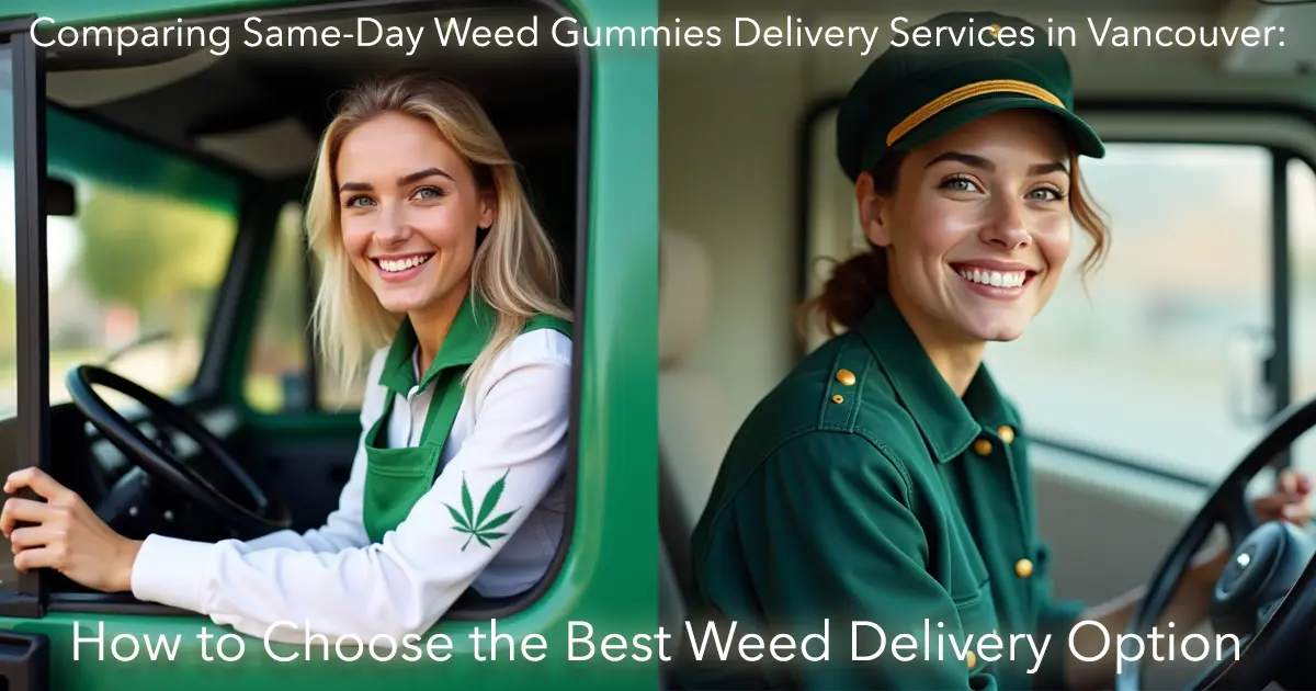 Comparing Same-Day Weed Gummies Delivery Services in Vancouver How to Choose the Best Weed Delivery Option