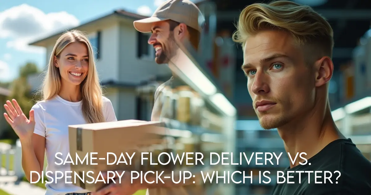Same-Day Flower Delivery vs. Dispensary Pick-Up Which Is Better