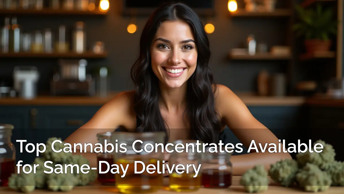 Top Cannabis Concentrates Available for Same-Day Delivery