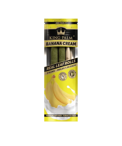 King Palm | Slim Rolls | 2 Pack - Banana Cream