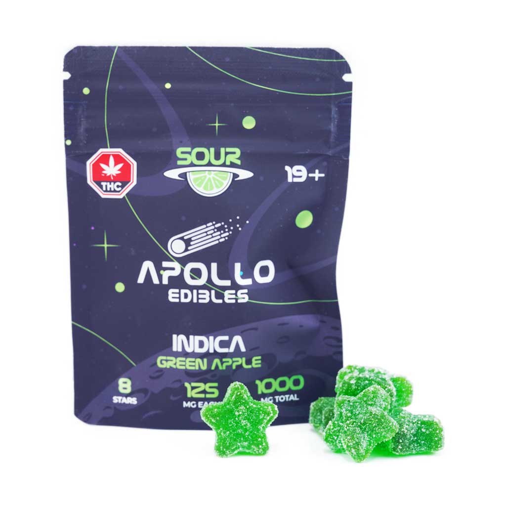 Apollo Edibles – Sour Shooting Stars 1000mg