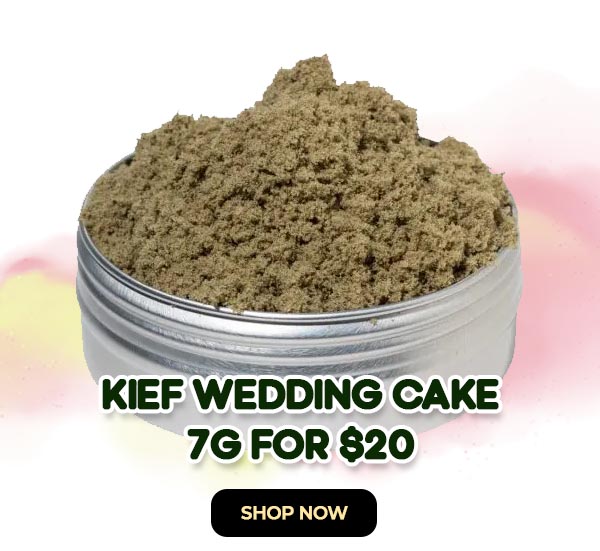 Kief – Wedding Cake (Hybrid) - 7G for $20