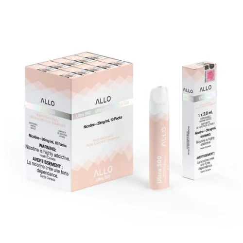 Allo Ultra 500 Disposable – White Peach Razz 20mg