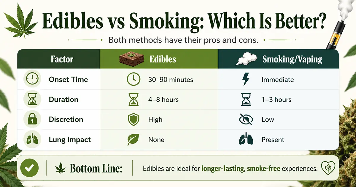 Edibles vs Smoking Which Is Better
