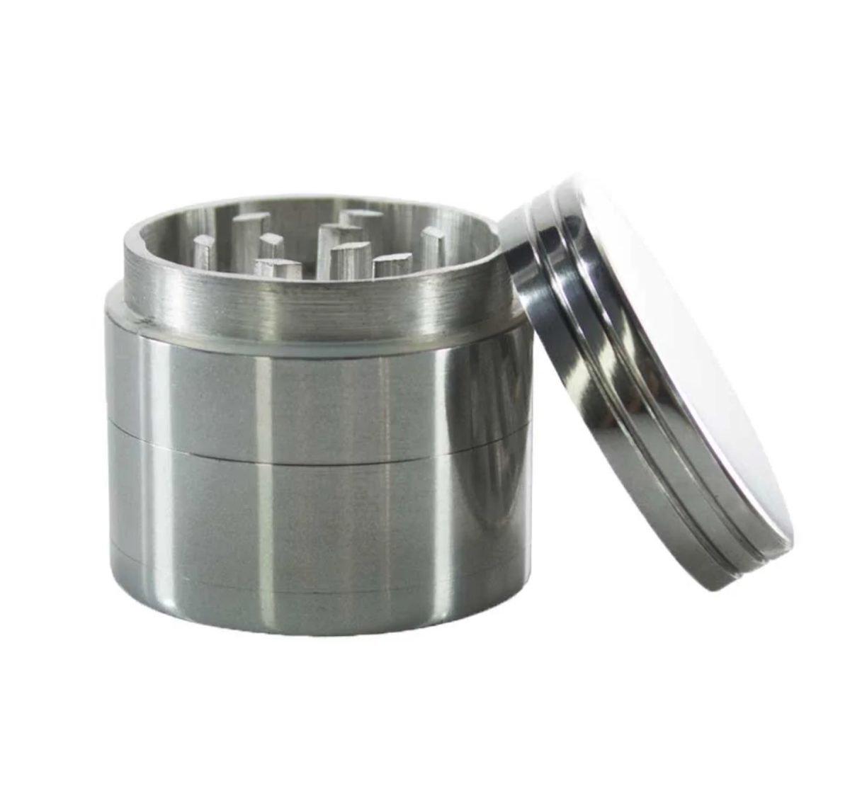 Mini ALUMINUM 4 PIECE GRINDER | 40MM – SILVER